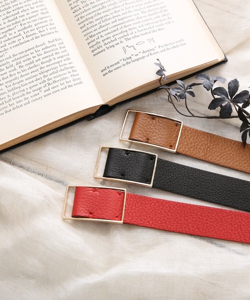 osharewalker（オシャレウォーカー）の「【廃盤】『シンプルリアルレザーベルト』（ベルト・レディース・レッド/ブラック/ブラウン・FREE）」の11枚目の写真