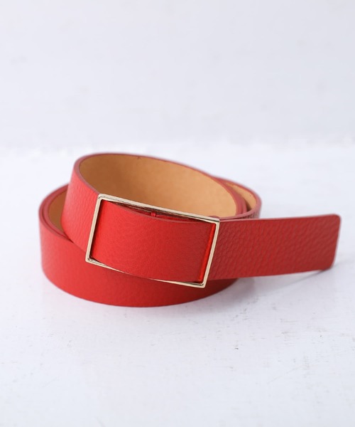 osharewalker（オシャレウォーカー）の「【廃盤】『シンプルリアルレザーベルト』（ベルト・レディース・レッド/ブラック/ブラウン・FREE）」の12枚目の写真