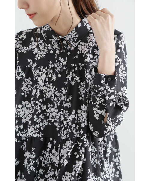 JILL STUART(ジルスチュアート)の「◆ステファニーワンピース(ワンピース・レディース・ブラック/パープル・0/2)」の4枚目の写真
