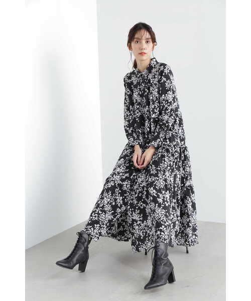 JILL STUART(ジルスチュアート)の「◆ステファニーワンピース(ワンピース・レディース・ブラック/パープル・0/2)」の6枚目の写真