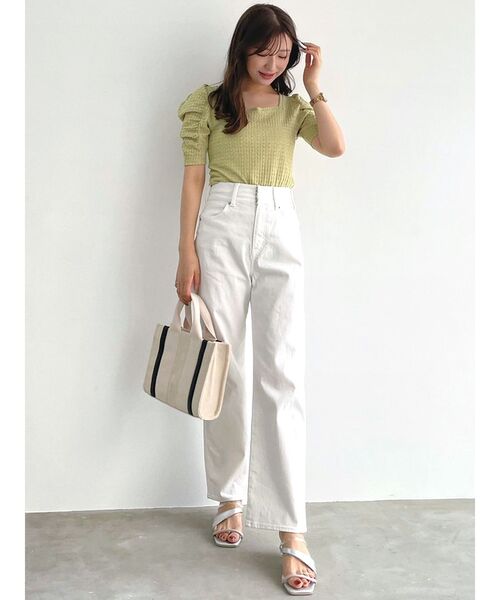 MERCURYDUO（マーキュリーデュオ）の「キャンバスミニトートバッグ（ハンドバッグ・レディース・アイボリー/グレー・FREE）」の11枚目の写真