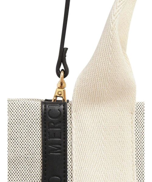 MERCURYDUO（マーキュリーデュオ）の「キャンバスミニトートバッグ（ハンドバッグ・レディース・アイボリー/グレー・FREE）」の21枚目の写真