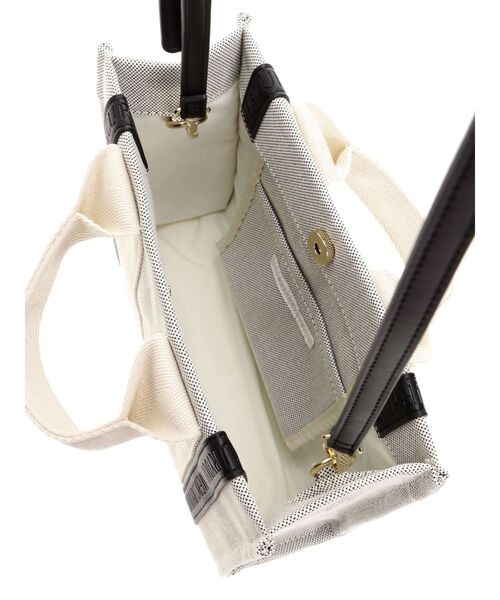 MERCURYDUO（マーキュリーデュオ）の「キャンバスミニトートバッグ（ハンドバッグ・レディース・アイボリー/グレー・FREE）」の22枚目の写真