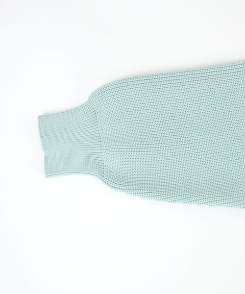 titivate（ティティベイト）の「ﾎﾞﾘｭｰﾑｽﾘｰﾌﾞﾆｯﾄﾌﾞﾙｿﾞﾝ（ブルゾン・レディース・ネイビー/ライトベージュ/ライトブルー・FREE）」の14枚目の写真