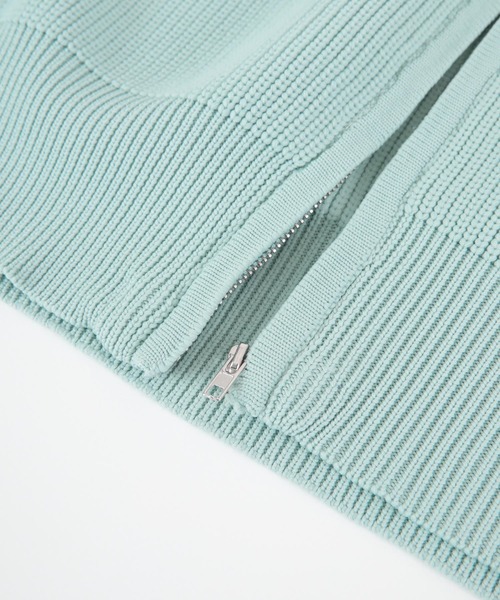 titivate（ティティベイト）の「ﾎﾞﾘｭｰﾑｽﾘｰﾌﾞﾆｯﾄﾌﾞﾙｿﾞﾝ（ブルゾン・レディース・ネイビー/ライトベージュ/ライトブルー・FREE）」の15枚目の写真