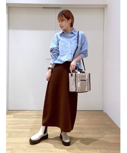 BAYFLOW(ベイフロー)の「コーデュロイシャツ(シャツ/ブラウス・レディース・ライトブルー/モカ/ピンク/ライトベージュ・FREE)」の22枚目の写真