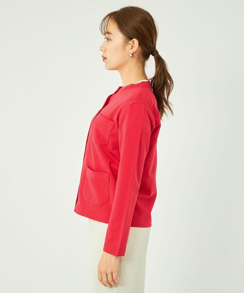 Traditional Weatherwear(トラディショナルウェザーウェア)の「【別注】<Traditional Weatherwear> ARKLEY カットソー カーディガン(カーディガン/ボレロ・レディース・ネイビー/レッド・FREE)」の15枚目の写真