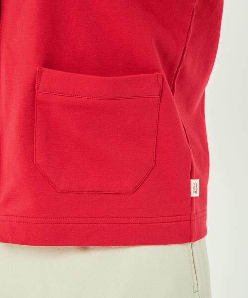 Traditional Weatherwear(トラディショナルウェザーウェア)の「【別注】<Traditional Weatherwear> ARKLEY カットソー カーディガン(カーディガン/ボレロ・レディース・ネイビー/レッド・FREE)」の5枚目の写真