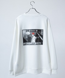 Red Cap Girl | 【a-r】〔Red Cap Girl/レッドキャップガール〕ダンボールニット RCG×PHOTO プリント ルーズシルエット クルーネックスウェット(スウェット)