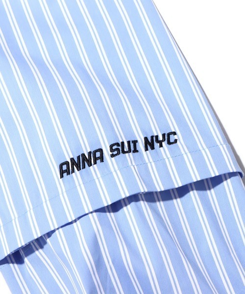ANNA SUI NYC（アナ スイ エヌ ワイ シー）の「ANNA SUI NYC 2wayストライプシャツ（シャツ/ブラウス・レディース・ブルー/ホワイト/ブラック・M/L）」の12枚目の写真