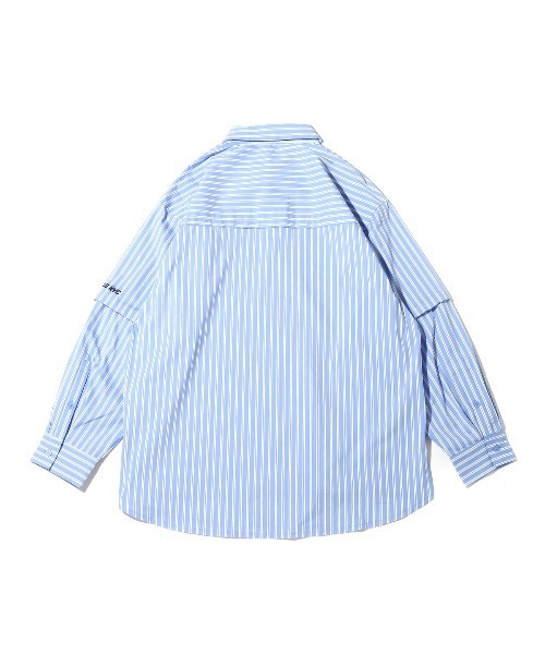 ANNA SUI NYC（アナ スイ エヌ ワイ シー）の「ANNA SUI NYC 2wayストライプシャツ（シャツ/ブラウス・レディース・ブルー/ホワイト/ブラック・M/L）」の10枚目の写真