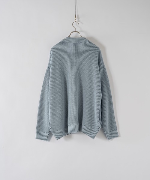 neez.（ニーズ）の「ミドルゲージリブカーディガン（カーディガン/ボレロ・メンズ・ブルー/ブラック/グリーン・SMALL/MEDIUM/LARGE）」の10枚目の写真