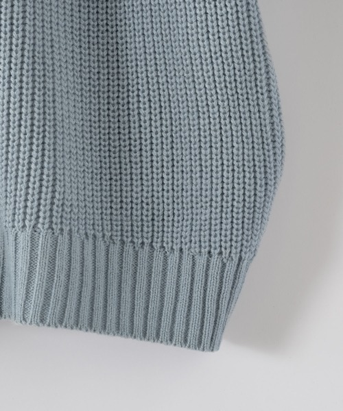 neez.（ニーズ）の「ミドルゲージリブカーディガン（カーディガン/ボレロ・メンズ・ブルー/ブラック/グリーン・SMALL/MEDIUM/LARGE）」の7枚目の写真