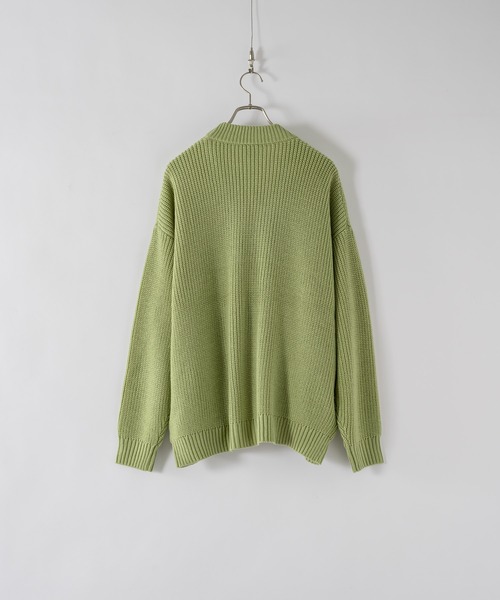 neez.（ニーズ）の「ミドルゲージリブカーディガン（カーディガン/ボレロ・メンズ・ブルー/ブラック/グリーン・SMALL/MEDIUM/LARGE）」の12枚目の写真