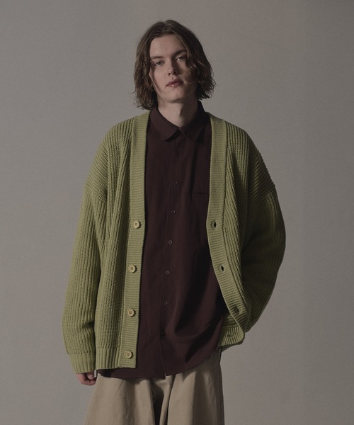 neez.（ニーズ）の「ミドルゲージリブカーディガン（カーディガン/ボレロ・メンズ・ブルー/ブラック/グリーン・SMALL/MEDIUM/LARGE）」の21枚目の写真