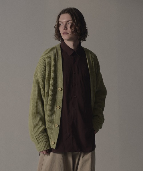 neez.（ニーズ）の「ミドルゲージリブカーディガン（カーディガン/ボレロ・メンズ・ブルー/ブラック/グリーン・SMALL/MEDIUM/LARGE）」の22枚目の写真