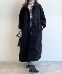 ベルト付シングルロングコート