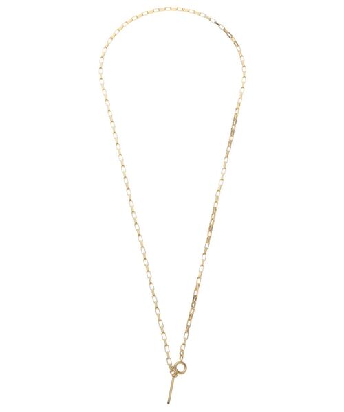 ELENDEEK（エレンディーク）の「スクエアチェーンネックレス（ネックレス・レディース・シルバー/ゴールド・FREE）」の2枚目の写真