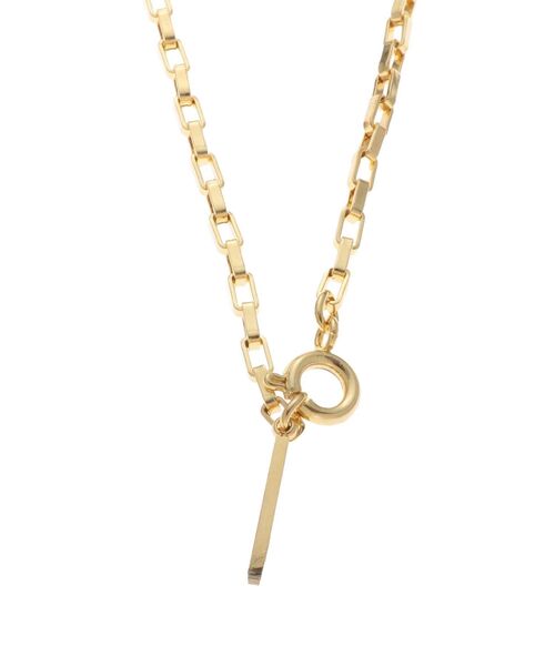 ELENDEEK（エレンディーク）の「スクエアチェーンネックレス（ネックレス・レディース・シルバー/ゴールド・FREE）」の5枚目の写真