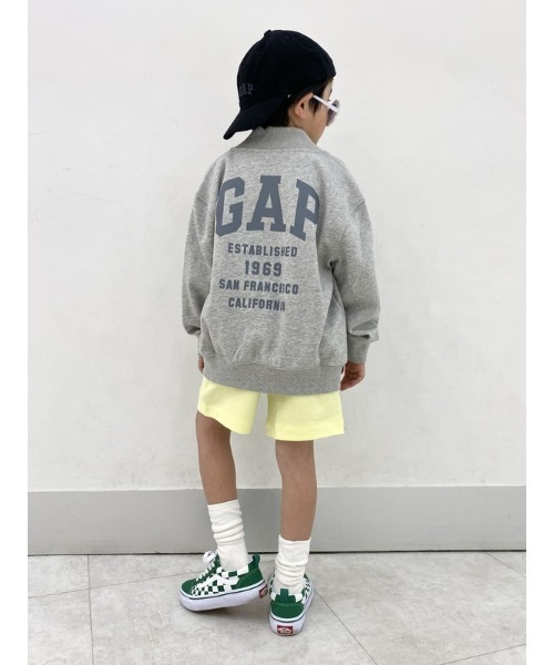 GAP（ギャップ）の「GAPロゴ トラックジャケット (キッズ)（ブルゾン・キッズ・ホワイト/ライトグレー/ブルー・M/XL/XS/L/XXL/S）」の12枚目の写真