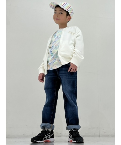 GAP（ギャップ）の「GAPロゴ トラックジャケット (キッズ)（ブルゾン・キッズ・ホワイト/ライトグレー/ブルー・M/XL/XS/L/XXL/S）」の13枚目の写真