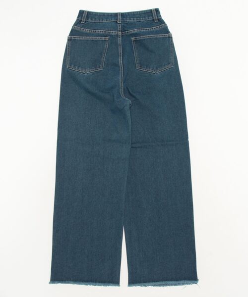 SPINNS（スピンズ）の「【5色展開】ワイドデニムパンツ　ボリュームデニム（デニムパンツ・レディース・ブラック/ブラック系その他/グレー系その他/ブルー系その他/ブルー・S/M）」の6枚目の写真