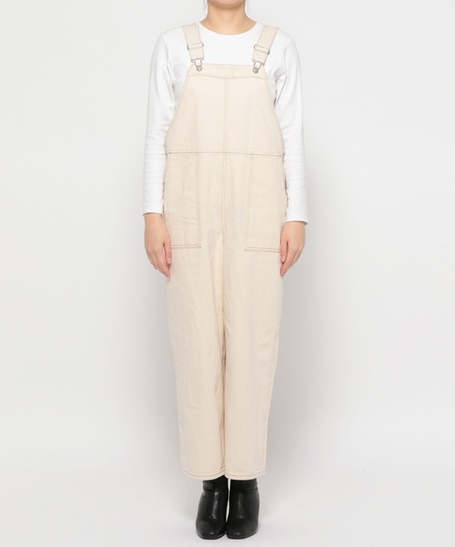 LOWRYS FARM(ローリーズファーム)の「デニムオーバーオール 177911(サロペット/オーバーオール・レディース・インディゴブルー/アイボリー・FREE)」の13枚目の写真