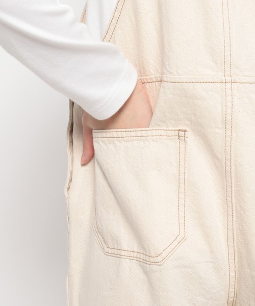 LOWRYS FARM(ローリーズファーム)の「デニムオーバーオール 177911(サロペット/オーバーオール・レディース・インディゴブルー/アイボリー・FREE)」の17枚目の写真