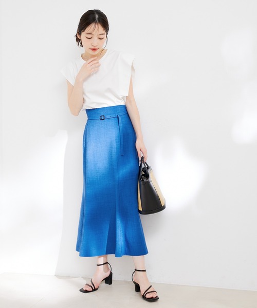 美easy細ベルトマーメイドスカート ビス VIS 新色接触冷感・洗える美easy細ベルトマーメイド