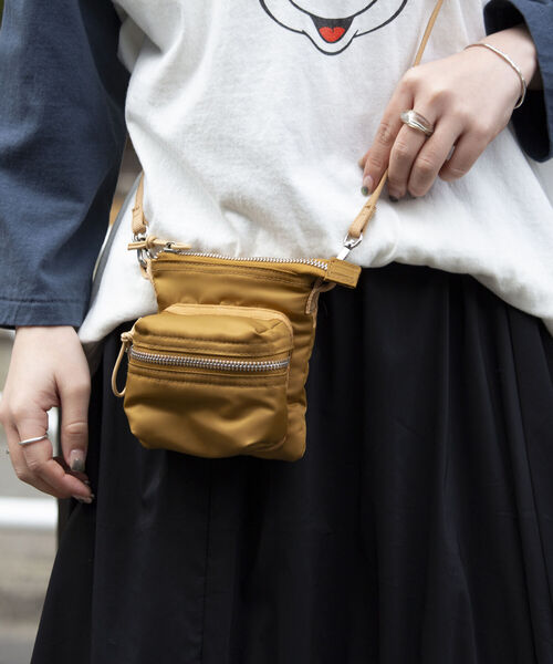 GLOSTER(グロスター)の「【GLOSTER/グロスター】ミリタリー マルチショルダーバッグ クロシェット付き ミニバッグ(ショルダーバッグ・メンズ・オリーブ/ベージュ/ブラック・FREE)」の3枚目の写真