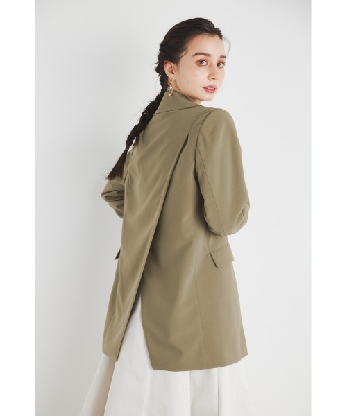 rienda（リエンダ）の「ダブルボタンショールカラ―テーラードジャケット（テーラードジャケット・レディース・ブラック/アイボリー/イエロー/ベージュ・MEDIUM/SMALL）」の14枚目の写真