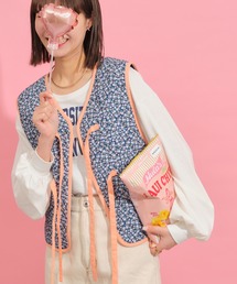 HELLO.SANFRANCISCO | 【HELLO.SANFRANCISCO】フラワーキルトリボンベスト(ベスト)