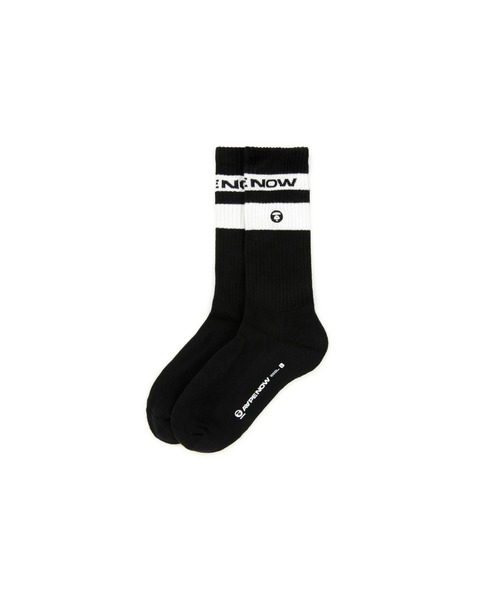 AAPE BY A BATHING APE（エーエイプバイアベイシングエイプ）の「AAPE NOW SOCKS L（ソックス/靴下・メンズ・ベージュ系その他5/ダークグレー/ブラック/ホワイト・LARGE/SMALL）」の3枚目の写真