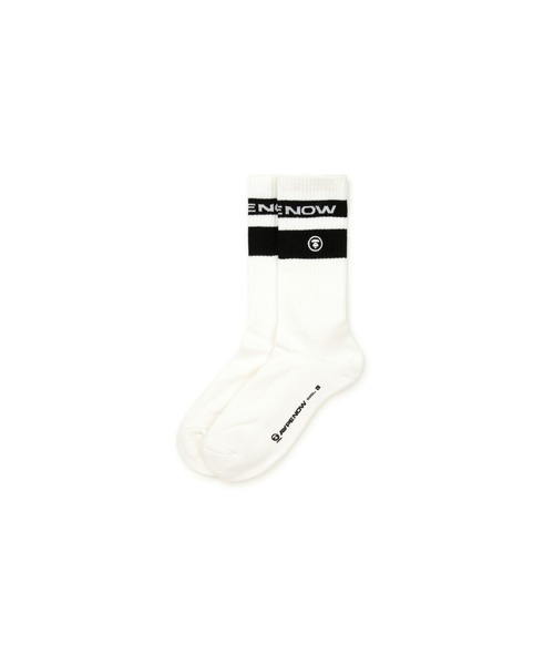 AAPE BY A BATHING APE（エーエイプバイアベイシングエイプ）の「AAPE NOW SOCKS L（ソックス/靴下・メンズ・ベージュ系その他5/ダークグレー/ブラック/ホワイト・LARGE/SMALL）」の5枚目の写真