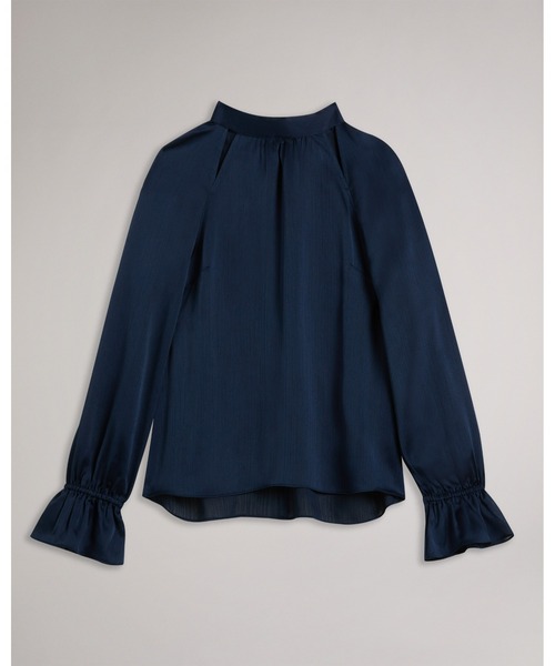 Ted Baker（テッドベーカー）の「JOANHA ハイネック　バックリボン ブラウス（シャツ/ブラウス・レディース・ダークブルー・2/0/3）」の8枚目の写真