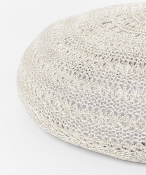 KBF（ケイビーエフ）の「クロシェベレー（ハンチング/ベレー帽・レディース・ブラック/ベージュ系その他・ONE）」の11枚目の写真