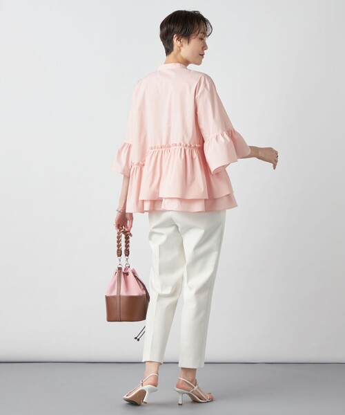 NOLLEY’S Sophi（ノーリーズソフィ）の「ペプラムギャザーシャツブラウス（シャツ/ブラウス・レディース・ホワイト/ベビーピンク/サックスブルー・38）」の21枚目の写真