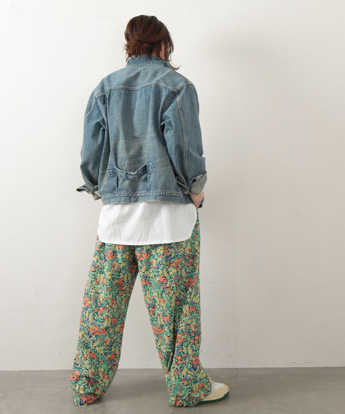 JOURNAL STANDARD LUXE（ジャーナルスタンダード　ラックス）の「ボタニカルローン イージーパンツ（その他パンツ・レディース・ピンク/オレンジ・FREE）」の8枚目の写真