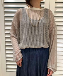 B'2nd | DROIT BELLO(ドロイトベロ) シアーストライププルオーバー(Tシャツ/カットソー)