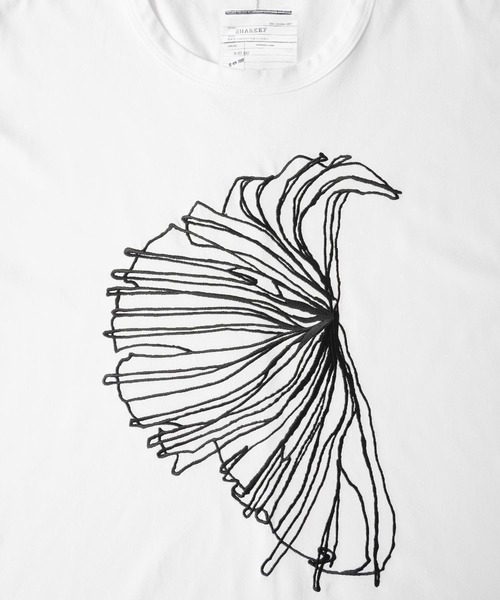 SHAREEF（シャリーフ）の「”FLOWER” S/S T-SHIRTS（Tシャツ/カットソー・メンズ・パープル/ホワイト/ブラック・1/2/3）」の7枚目の写真