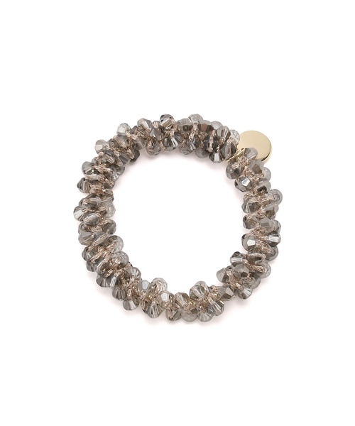 VIS（ビス）の「ビーズデコレーションヘアゴム（ヘアゴム・レディース・グレー系その他/ベージュ・FREE）」の6枚目の写真