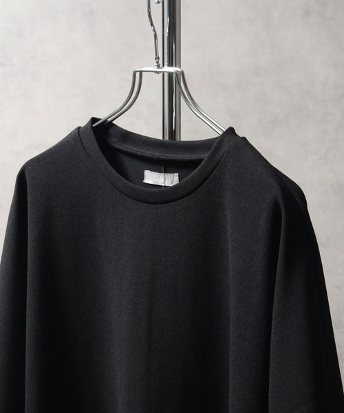 welise(ウェライズ)の「【welise/ウェライズ】welise×itsuki プライムジョーゼット ルーズドルマン半袖Tシャツ(Tシャツ/カットソー・メンズ・ネイビー/ブラック/オフホワイト・S/M/L)」の8枚目の写真