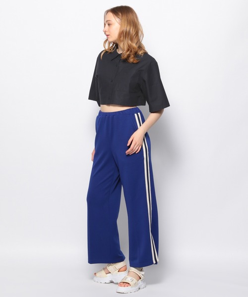 FOREVER 21(フォーエバー トゥエンティーワン)の「【MODE】カットアウト5分袖ショートシャツ(シャツ/ブラウス・レディース・ブラック/ホワイト・FREE)」の7枚目の写真