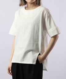atONE 異素材切り替え半袖Tシャツ