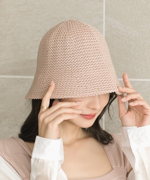 Julia Boutique(ジュリアブティック)の「サマーチューリップハット/23117(ハット・レディース・ブラック/ピンク/ベージュ/モカ/オレンジ/アイボリー・ONE)」の5枚目の写真