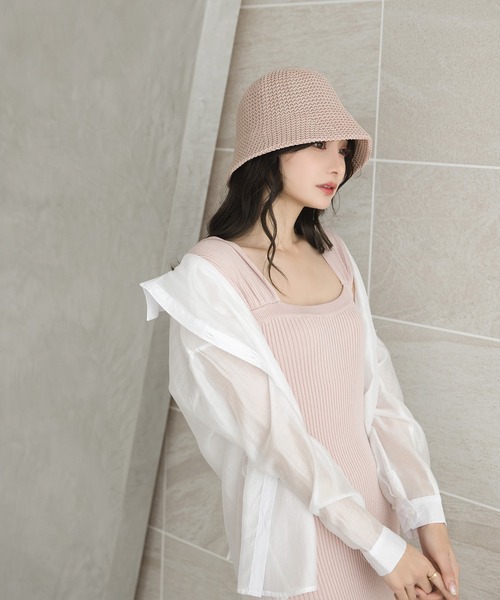 Julia Boutique(ジュリアブティック)の「サマーチューリップハット/23117(ハット・レディース・ブラック/ピンク/ベージュ/モカ/オレンジ/アイボリー・ONE)」の15枚目の写真