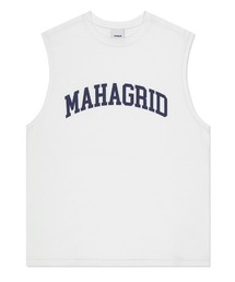 『mahagrid/マハグリッド』VARSITY LOGO SLEEVELESS TEE/バーシティロゴスリーブレス