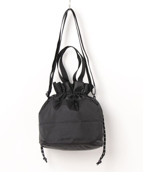 THRASHER（スラッシャー）の「GONZ SAD KINCHAKU SHOULDER BAG/スラッシャーきんちゃくショルダーバッグ（ショルダーバッグ・メンズ・ベージュ/ブラック×ホワイト/ブラック×ブルー/ブラック×ピンク・FREE）」の6枚目の写真