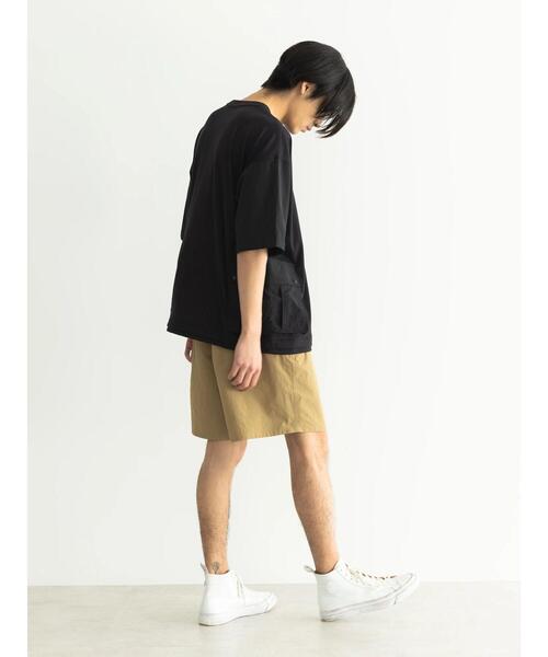 CRAFT STANDARD BOUTIQUE(クラフトスタンダードブティック)の「ナイロン切り替え5/STEE-B(Tシャツ/カットソー・メンズ・オリーブ/オフホワイト/ブラック・M/L/LL)」の22枚目の写真