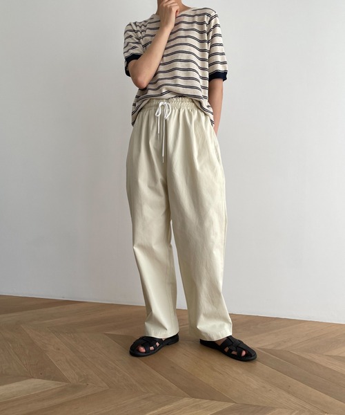 CANAL JEAN(キャナルジーン)の「El mar コットンイージーパンツ(その他パンツ・レディース・クリーム/アイボリー/ブラック・ONE SIZE)」の12枚目の写真